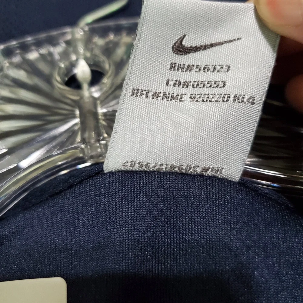 VINTAGE Nike Men Shirt Large Blue‎ Mesh Logo Embroidered Short Sleeve 90s